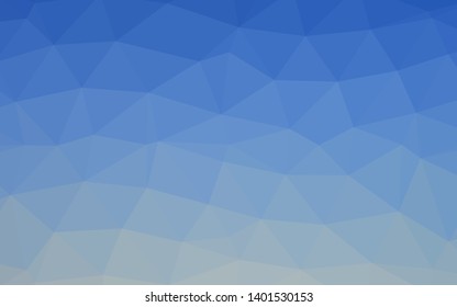 Light BLUE vector polygonal template. A sample with polygonal shapes. Template for a cell phone background.