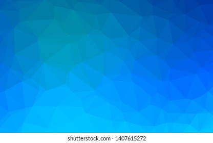Light BLUE vector polygonal template. A completely new color illustration in a vague style. Completely new template for your business design.