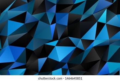Light BLUE vector polygonal template. Brand new colorful illustration in with gradient. Brand new design for your business.