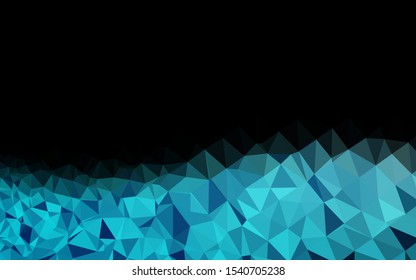 Light BLUE vector polygonal template. Shining colored illustration in a Brand new style. Template for your brand book.