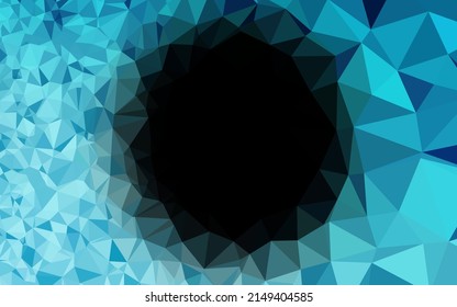 Light BLUE vector polygonal template. Modern geometrical abstract illustration with gradient. New texture for your design.