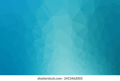 Light BLUE vector polygonal template. A vague abstract illustration with gradient. Template for a cell phone background.