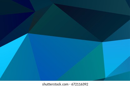 Light BLUE vector polygonal template. Creative geometric illustration in Origami style with gradient. Brand-new style for your business design.