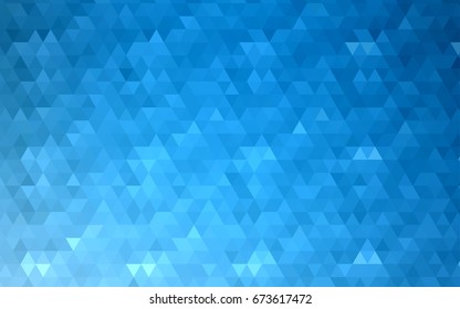 Light BLUE vector polygonal template. Triangular geometric sample with gradient.  The template can be used as a background for cell phones.
