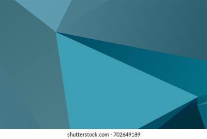 Light BLUE vector polygonal template. Modern geometrical abstract illustration with gradient. A completely new design for your business.