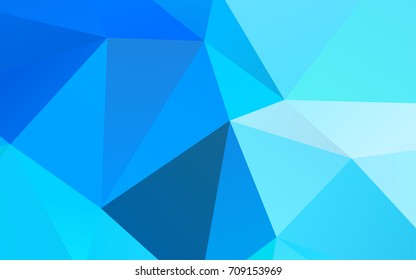 Light BLUE vector polygonal template. An elegant bright illustration with gradient. The template can be used as a background for cell phones.