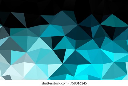 Light BLUE vector polygonal template. Creative geometric illustration in Origami style with gradient. Brand-new design for your business.