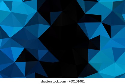 Light BLUE vector polygonal template. Modern geometrical abstract illustration with gradient. Brand-new design for your business.