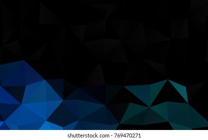Light BLUE vector polygonal template. Triangular geometric sample with gradient.  The completely new template can be used for your brand book.