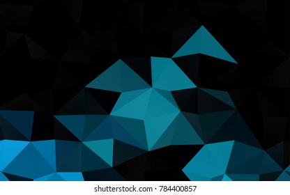 Light BLUE vector polygonal template. A sample with polygonal shapes. Brand-new design for your business.