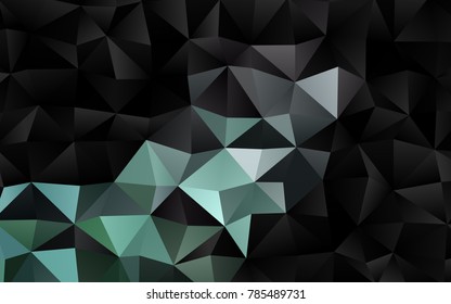 Light BLUE vector polygonal template. An elegant bright illustration with gradient. The textured pattern can be used for background.