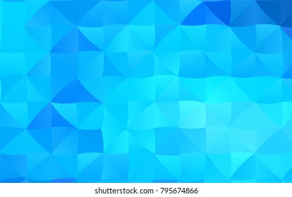 Light BLUE vector polygonal template. Creative illustration in halftone style with gradient. Brand-new style for your business design.