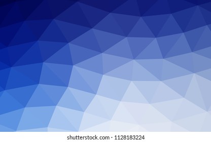 Light BLUE vector polygonal polygonal. Triangular geometric sample with gradient.  The completely new template can be used for your brand book.