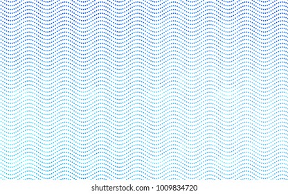Light BLUE vector red banner with set of circles, dots. Donuts Background. Creative Design Template. Technological halftone illustration.