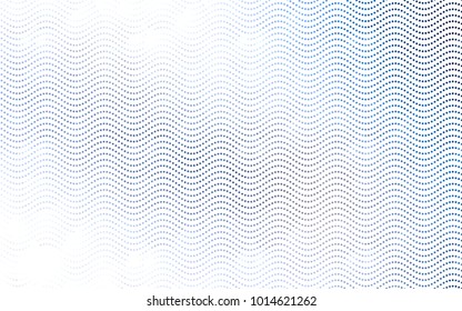 Light BLUE vector red banner with set of circles, dots. Donuts Background. Creative Design Template. Technological halftone illustration.