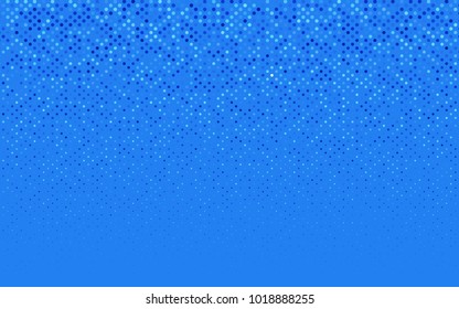 Light BLUE vector red banner with set of circles, dots. Donuts Background. Creative Design Template. Technological halftone illustration.