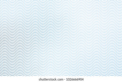 Light BLUE vector red banner with set of circles, dots. Donuts Background. Creative Design Template. Technological halftone illustration.