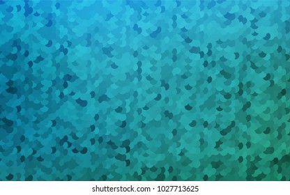 Light BLUE vector red banner with set of circles, dots. Donuts Background. Creative Design Template. Technological halftone illustration.
