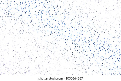 Light BLUE vector red banner with set of circles, dots. Donuts Background. Creative Design Template. Technological halftone illustration.