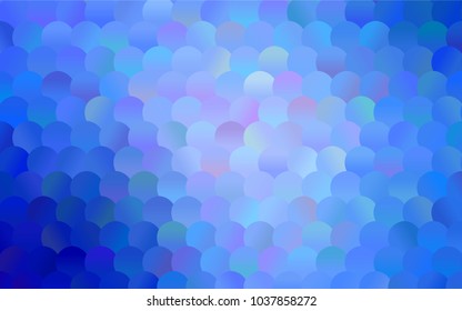 Light BLUE vector red banner with set of circles, dots. Donuts Background. Creative Design Template. Technological halftone illustration.