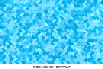 Light BLUE vector red banner with set of circles, dots. Donuts Background. Creative Design Template. Technological halftone illustration.