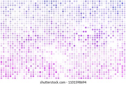 Light BLUE vector red banner with set of circles, dots. Donuts Background. Creative Design Template. Technological halftone illustration.