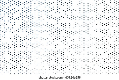 Light BLUE vector red banner with set of circles, dots. Donuts Background. Creative Design Template. Technological halftone illustration.