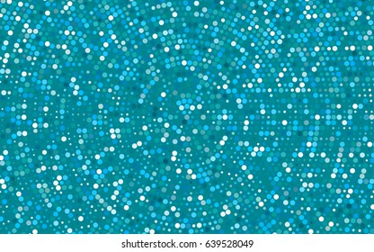 Light BLUE vector red banner with set of circles, dots. Donuts Background. Creative Design Template. Technological halftone illustration.