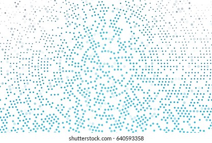 Light BLUE vector red banner with set of circles, dots. Donuts Background. Creative Design Template. Technological halftone illustration.