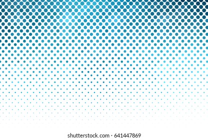 Light BLUE vector red banner with set of circles, dots. Donuts Background. Creative Design Template. Technological halftone illustration.