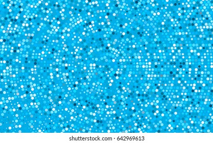 Light BLUE vector red banner with set of circles, dots. Donuts Background. Creative Design Template. Technological halftone illustration.
