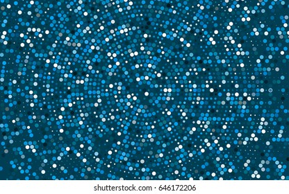 Light BLUE vector red banner with set of circles, dots. Donuts Background. Creative Design Template. Technological halftone illustration.