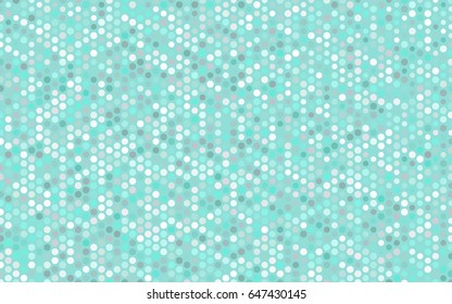 Light BLUE vector red banner with set of circles, dots. Donuts Background. Creative Design Template. Technological halftone illustration.