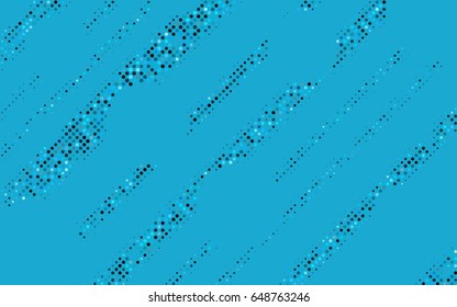 Light BLUE vector red banner with set of circles, dots. Donuts Background. Creative Design Template. Technological halftone illustration.