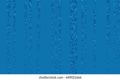 Light BLUE vector red banner with set of circles, dots. Donuts Background. Creative Design Template. Technological halftone illustration.