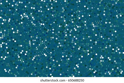 Light BLUE vector red banner with set of circles, dots. Donuts Background. Creative Design Template. Technological halftone illustration.