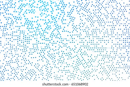Light BLUE vector red banner with set of circles, dots. Donuts Background. Creative Design Template. Technological halftone illustration.