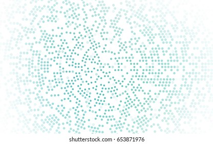 Light BLUE vector red banner with set of circles, dots. Donuts Background. Creative Design Template. Technological halftone illustration.