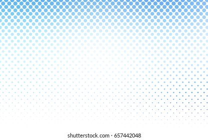 Light BLUE vector red banner with set of circles, dots. Donuts Background. Creative Design Template. Technological halftone illustration.