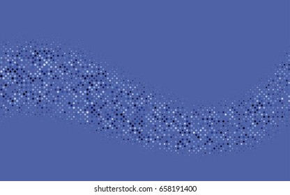 Light BLUE vector red banner with set of circles, dots. Donuts Background. Creative Design Template. Technological halftone illustration.