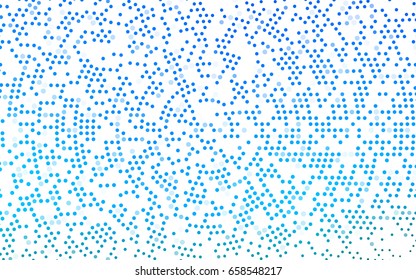 Light BLUE vector red banner with set of circles, dots. Donuts Background. Creative Design Template. Technological halftone illustration.