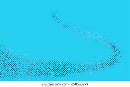 Light BLUE vector red banner with set of circles, dots. Donuts Background. Creative Design Template. Technological halftone illustration.