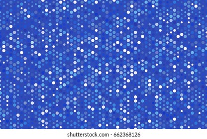 Light BLUE vector red banner with set of circles, dots. Donuts Background. Creative Design Template. Technological halftone illustration.