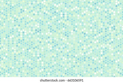 Light BLUE vector red banner with set of circles, dots. Donuts Background. Creative Design Template. Technological halftone illustration.