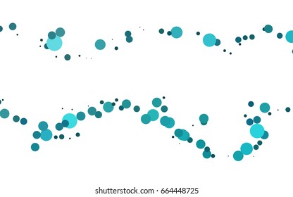 Light BLUE vector red banner with set of circles, dots. Donuts Background. Creative Design Template. Technological halftone illustration.