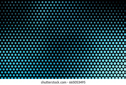 Light BLUE vector red banner with set of circles, dots. Donuts Background. Creative Design Template. Technological halftone illustration.