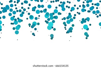 Light BLUE vector red banner with set of circles, dots. Donuts Background. Creative Design Template. Technological halftone illustration.