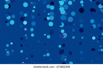 Light BLUE vector red banner with set of circles, dots. Donuts Background. Creative Design Template. Technological halftone illustration.