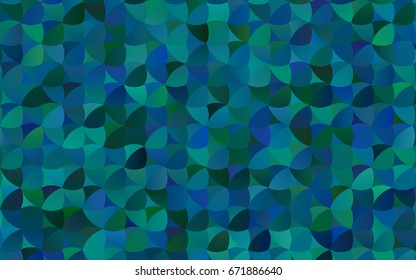 Light BLUE vector red banner with set of circles, dots. Donuts Background. Creative Design Template. Technological halftone illustration.