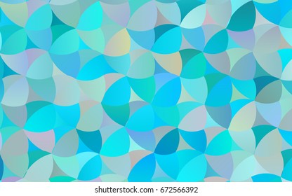 Light BLUE vector red banner with set of circles, dots. Donuts Background. Creative Design Template. Technological halftone illustration.